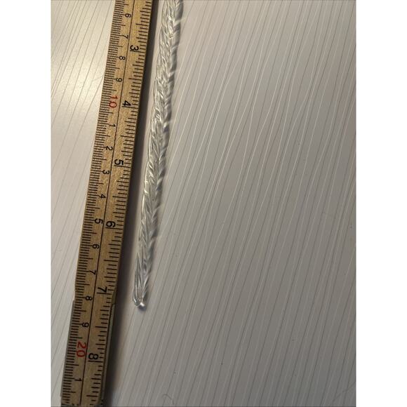 Lot Vtg Set 35 Plastic Acrylic Icicles Clear Christmas Ornaments Bloomingdale’s - Picture 9 of 13